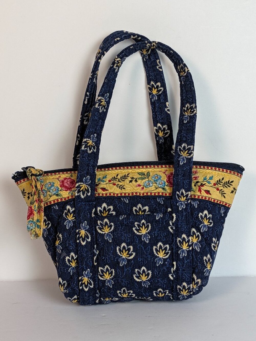 Vera Bradley Vintage Bitty Betsy Maison Blue Mini Handbag Y2K